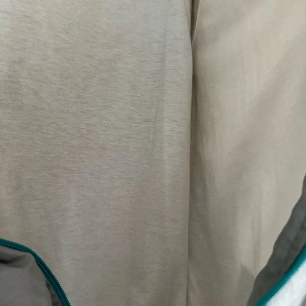 Vintage 80s Mens Sz: L Reebok Track Jacket Windbreaker Full Zip Gray & Teal.